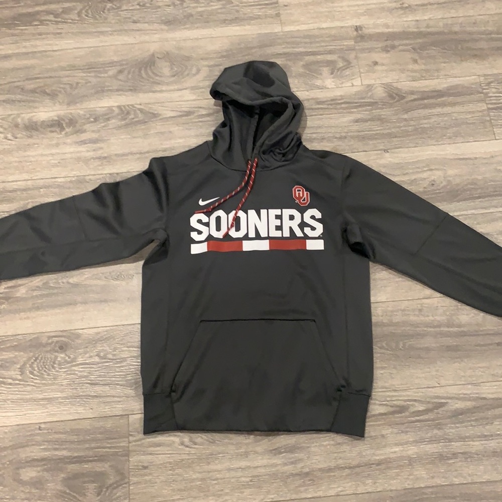 Gray Nike OU pullover hoodie